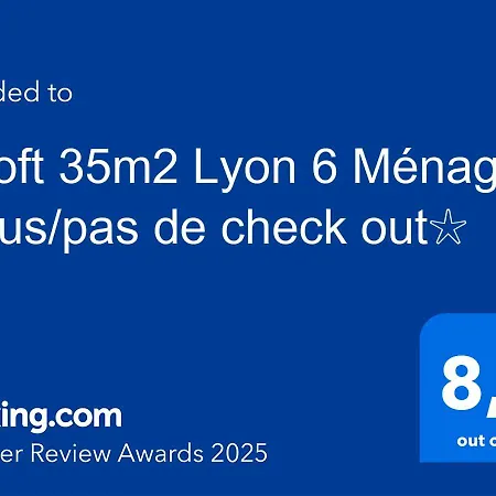 ☆Loft 35m2 Lyon 6 Ménage inclus/pas de check out☆-2