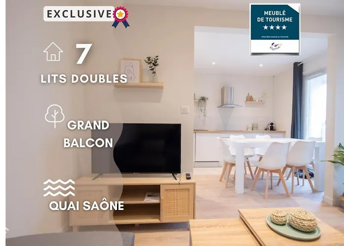 Appartement Envie Lyonnaise Location - 14 personnes - Terrasse - WIFI fibre optic