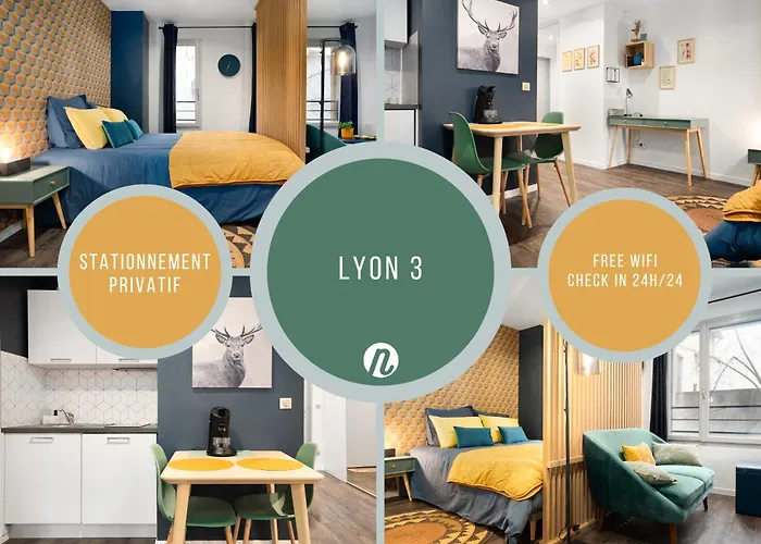 Studio cosy avec parking Lyon