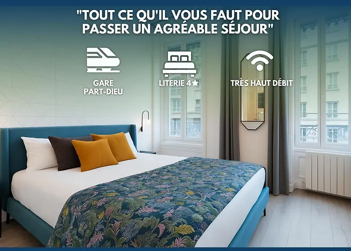 CHALEUREUX - Part-Dieu l Confort l Déco Luxe by Dreamy Flat Lyon