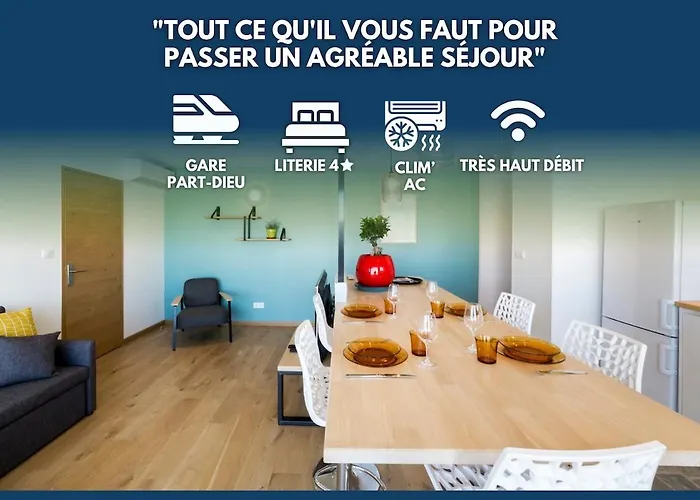 Cocon - Partdieu L Parking L Climatisation By Dreamy Flat Lyon