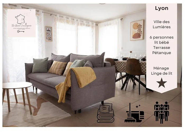 Bel Appartement Spacieux Le Joliot Curie 4-6 Pers A Lyon - Eurexpo - Ldlc Arena