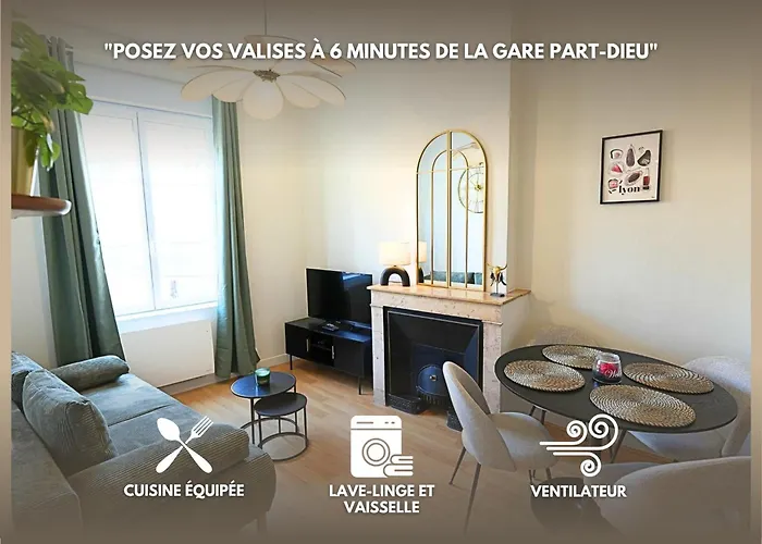 Appartement cosy et design entre PartDieu et Charpennes Lyon